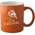 11 oz. Orange Outside with White Inside Ceramic Mug